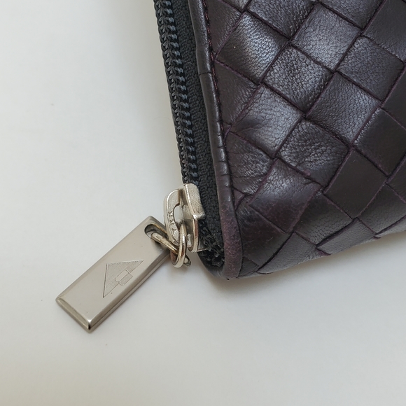 BOTTEGA VENTA Classic Intrecciato Purple Leather Clutch Purse Handbag Or… - Picture 13 of 14